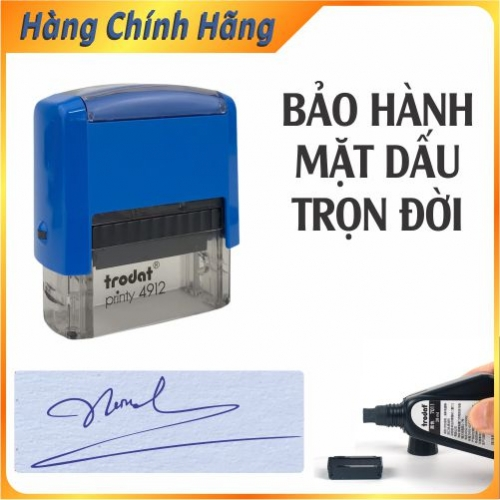 Con dấu chữ ký trodat kích thước 48mm x 18mm