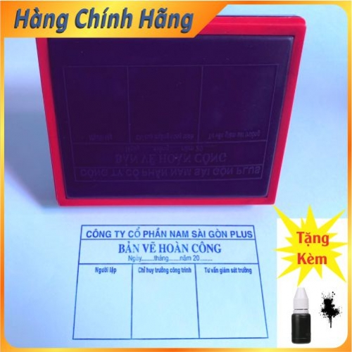 Bản vẽ hoàn công mực liền dấu giao ngay